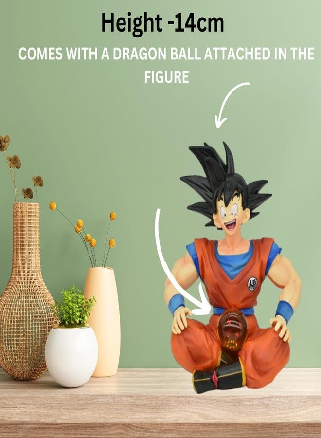 FUNFOB Action Figure Height -14cm Collectible for Anime Fans Manga Weeb PVC Multicolour | Go-k Ball Sitting - Image 4